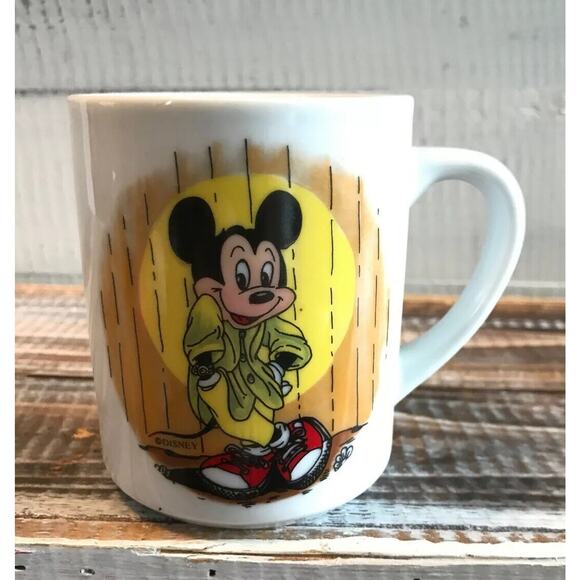 Vintage 1990’s Reutter Disney Mickey Mouse West Germany Coffee Tea Mug Cup - Picture 1 of 10